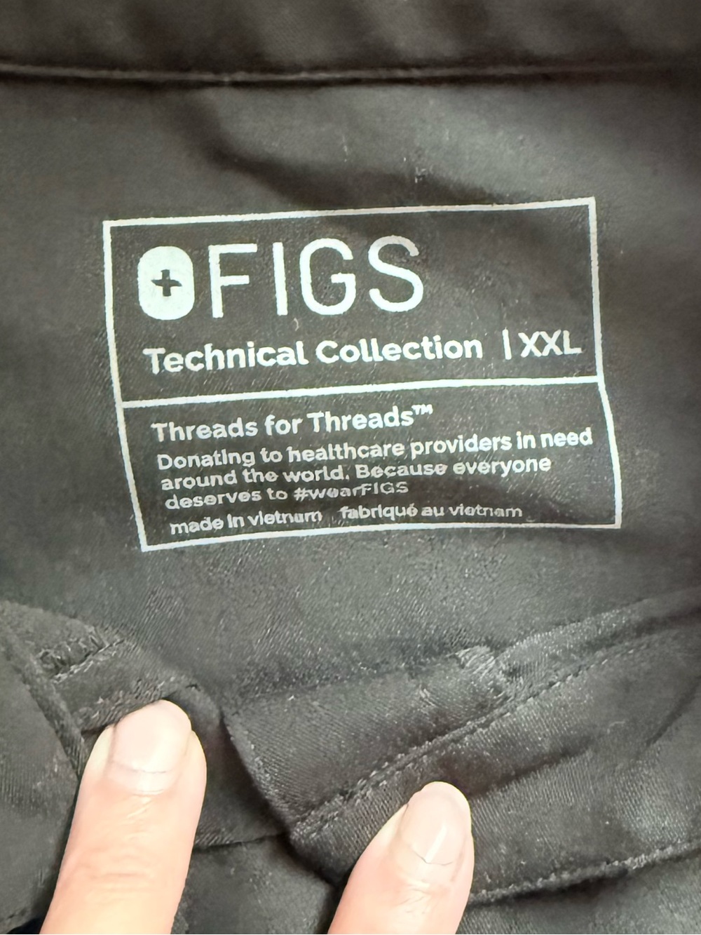 Figs 2 Women’s V-Neck Utility Jumpsuit - Navy & Black Size XXL - Picture 3 of 11
